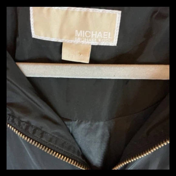 MICHAEL KORS Womens MK Classic Staple Trench Wind Breaker Rain Coat w/Hood Sz XL - Picture 6 of 15
